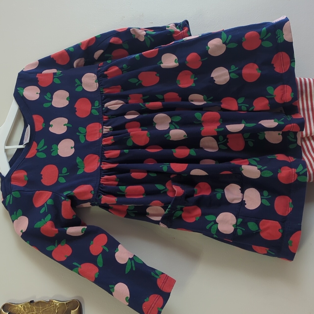 Hanna Andersson Blue Dress/Pants with Fruit Print Size 3T. - Picture 5 of 5